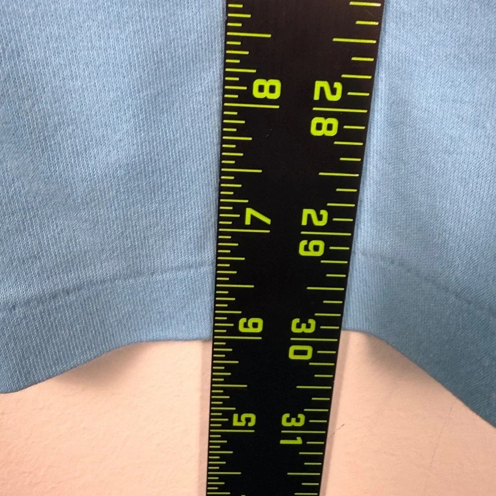 Polo Ralph Lauren Polo Shirt Men Large Light Blue Orange Pony Cotton Golf Preppy